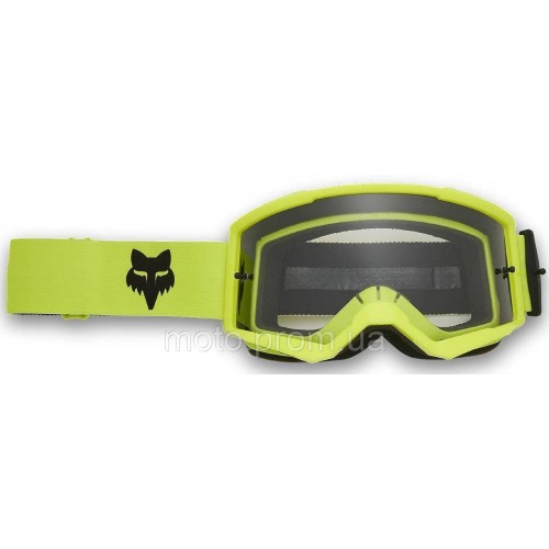 Дитячі окуляри FOX YTH MAIN GOGGLE - CORE [Flo Yellow], Clear Lens