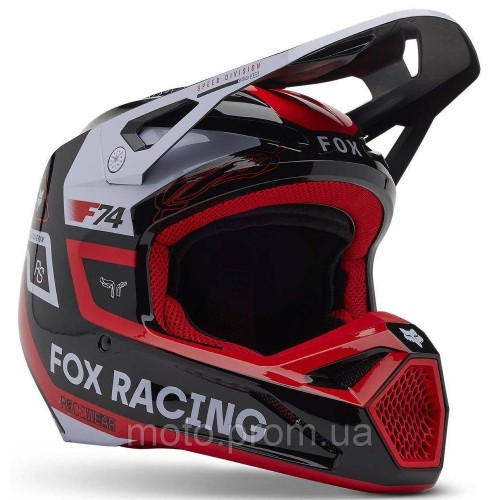 Шолом FOX YTH V1 Helmet - RACE SPEC [Flo Red], YS