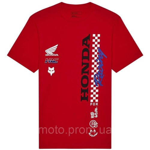 Футболка FOX Short Sleeve Tee - HONDA® [Red], XL
