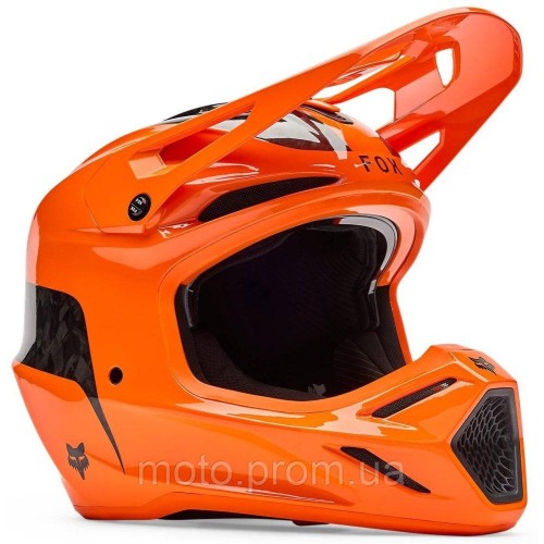 Шолом FOX V3 RS Helmet - FRACTURE [Flo Orange], M