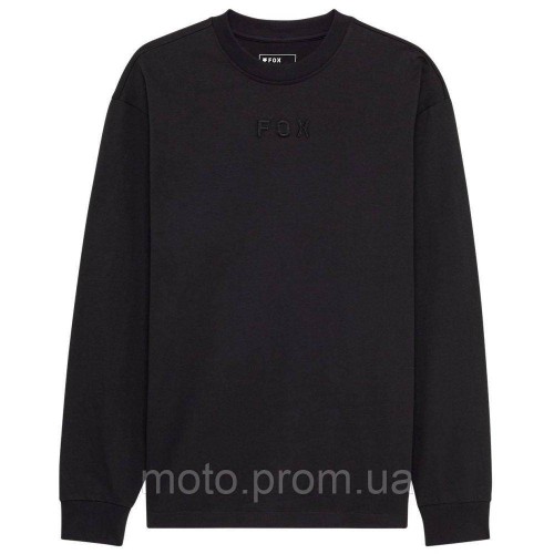 Футболка FOX OVERSIZE Long Sleeve Tee - WORDMARK [Black], L