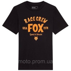 Футболка FOX Youth Short Sleeve Tee - SLOGAN [Black], YL
