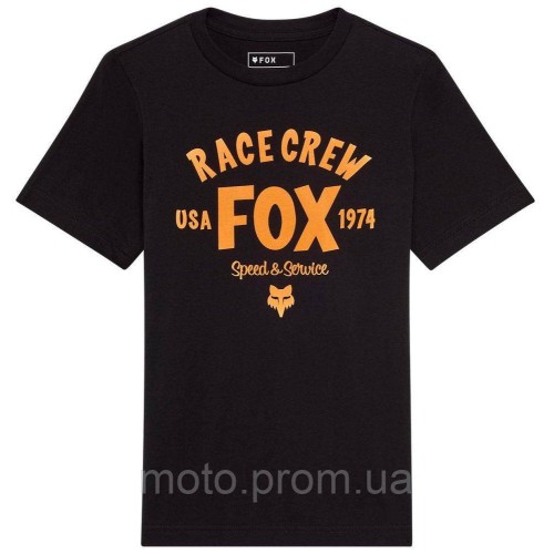 Футболка FOX Youth Short Sleeve Tee - SLOGAN [Black], YL