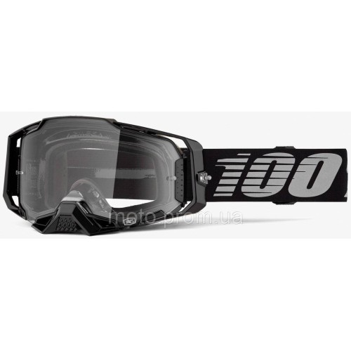 Окуляри 100% ARMEGA Goggle [Black], Clear Lens