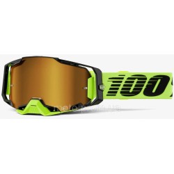 Окуляри 100% ARMEGA Goggle [Neon Yellow], Mirror Gold Lens