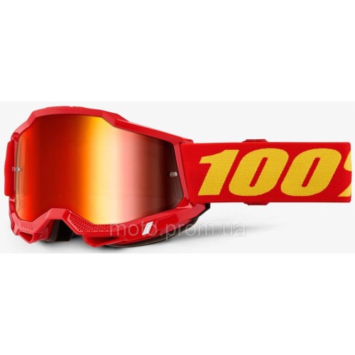 Дитячі окуляри 100% ACCURI 2 Youth Goggle [Red], Mirror Red Lens