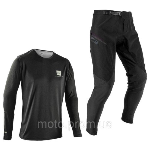 Комплект LEATT MTB 1.0 Ride Kit [Ghost Black], 34/L