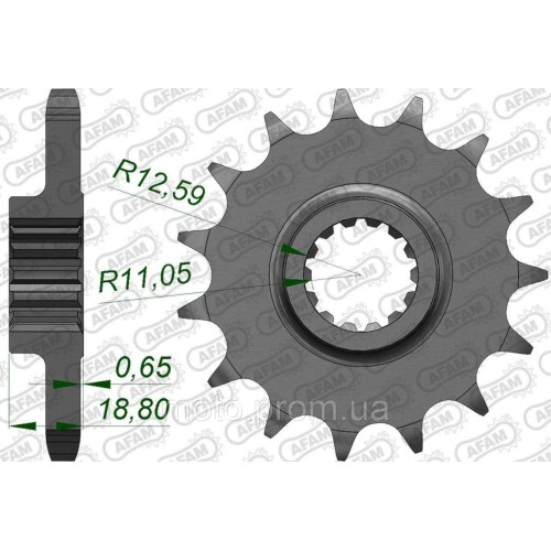 Зірка AFAM 530 Sprocket - Ducati, 15z