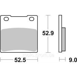 Гальмівні колодки SBS Performance Rear Brake Pads, Sinter Гальмівні колодки SBS Performance Rear Brake Pads, Sinter