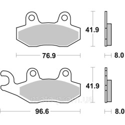 Гальмівні колодки SBS Sport Brake Pads, Sinter/Carbon