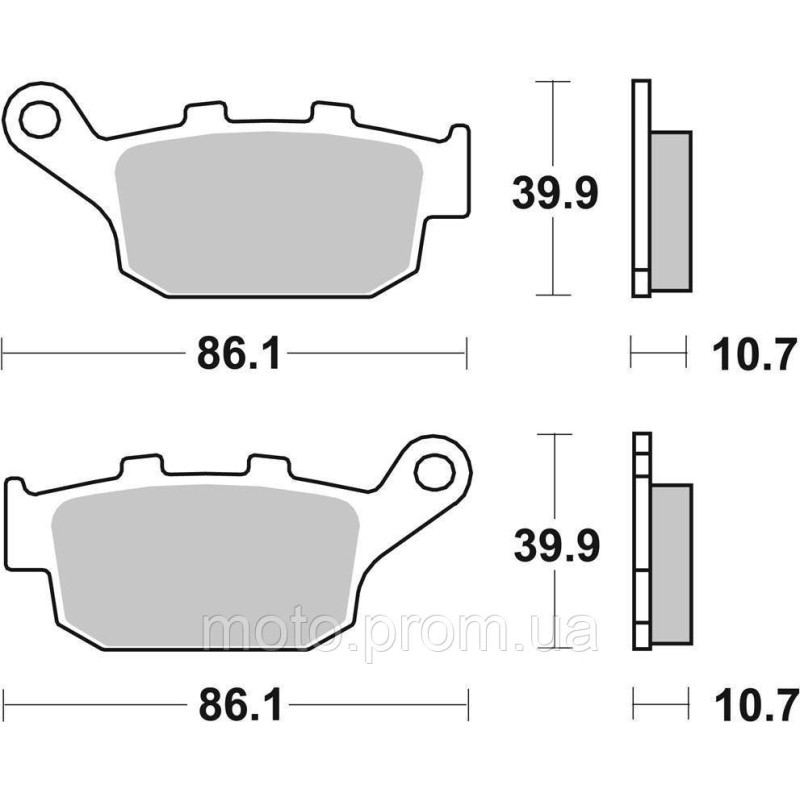 Гальмівні колодки SBS Performance Rear Brake Pads, Sinter