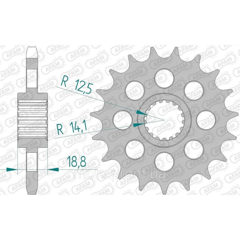 Зірка AFAM 525 Sprocket - BMW, 19z