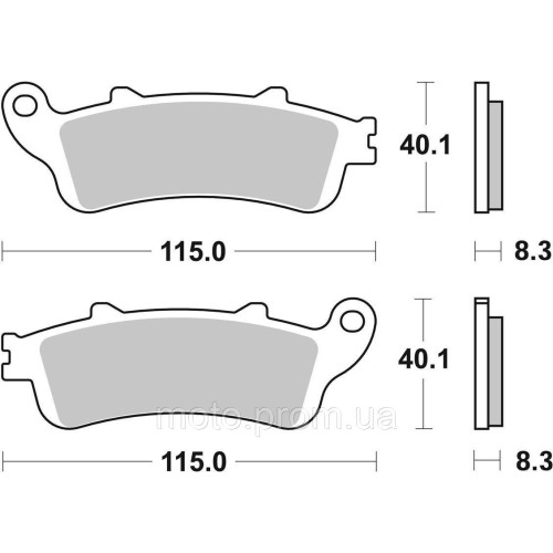 Гальмівні колодки SBS High Performance Front Brake Pads, EVO Sinter