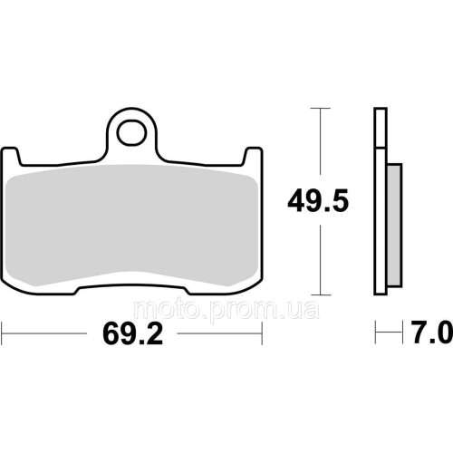 Гальмівні колодки SBS High Performance Front Brake Pads, EVO Sinter