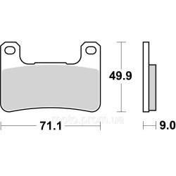 Гальмівні колодки SBS Track Days Front Brake Pads, Sinter