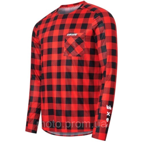 Джерсі USWE Flannel Jersey [Flame Red], L