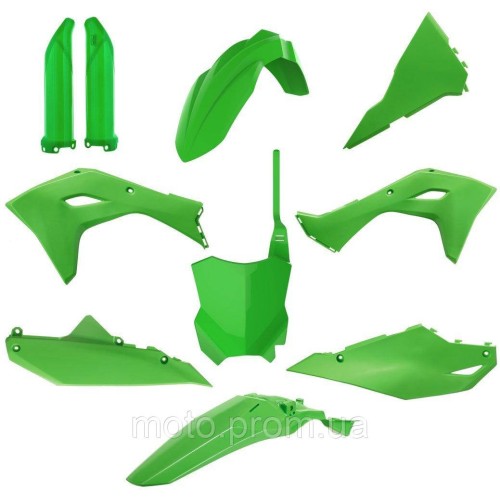 Пластик Polisport MX kit - Kawasaki (24-) [Green], Kawasaki