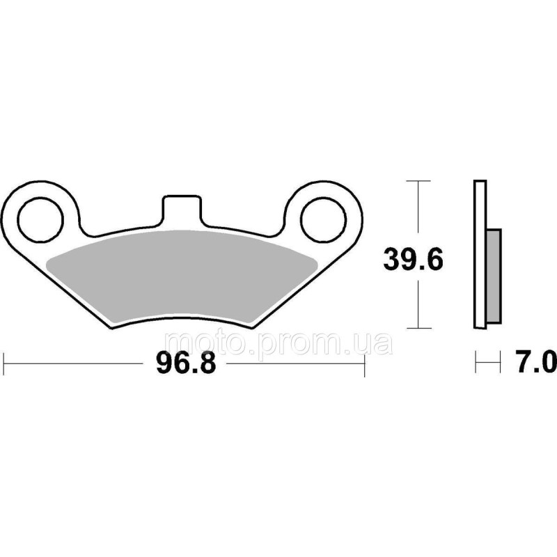 Гальмівні колодки SBS Racing Brake Pads, EVO Sinter/Sinter