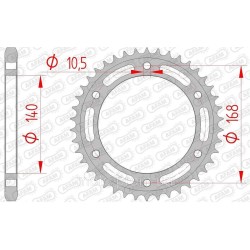 Зірка AFAM 525 Steel Chainwheel - BMW [Silver], 47z