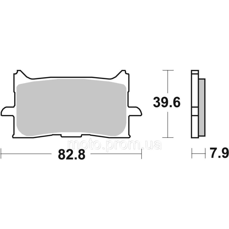 Гальмівні колодки SBS Track Days Front Brake Pads, Sinter