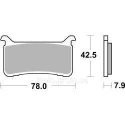 Гальмівні колодки SBS Performance Front Brake Pads, EVO Sinter