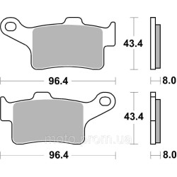 Гальмівні колодки SBS High Performance Front Brake Pads, EVO Sinter