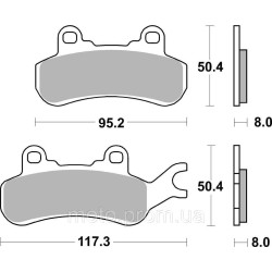 Гальмівні колодки SBS Sport Brake Pads, Sinter/Carbon Гальмівні колодки SBS Sport Brake Pads, Sinter/Carbon