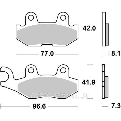 Гальмівні колодки SBS Sport Brake Pads, Sinter/Carbon