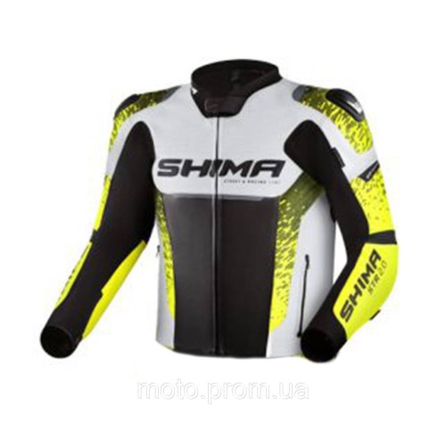 Мотокуртка Shima STR 2.0 Black/ White/ Yellow XL