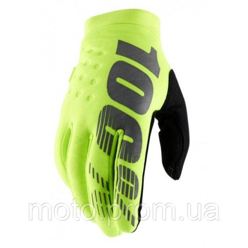 Мотоперчатки теплые RIDE 100% Brisker Yellow XL