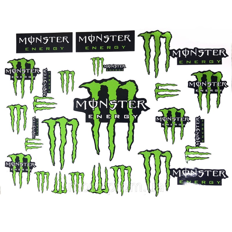 Наклейка лист А3 Monster Green