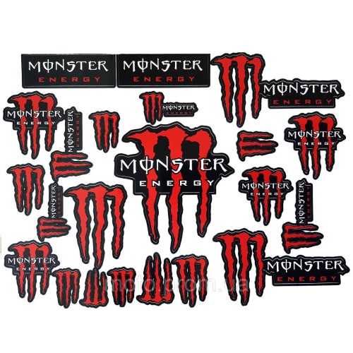 Наклейка лист А3 Monster Red