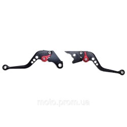 Важелі керма регульовані Honda Black Red CNC0151 Важелі керма регульовані Honda Black Red CNC0151