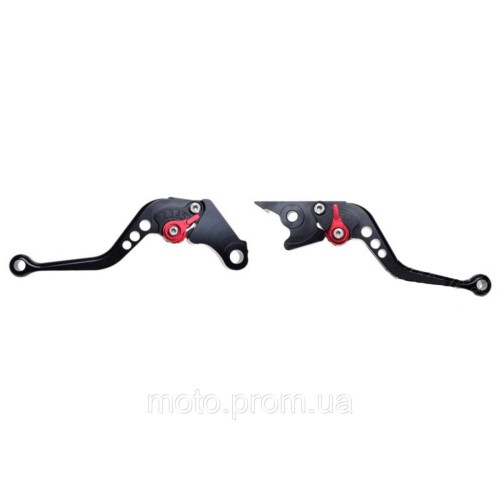 Важелі керма регульовані Honda Black Red CNC0151