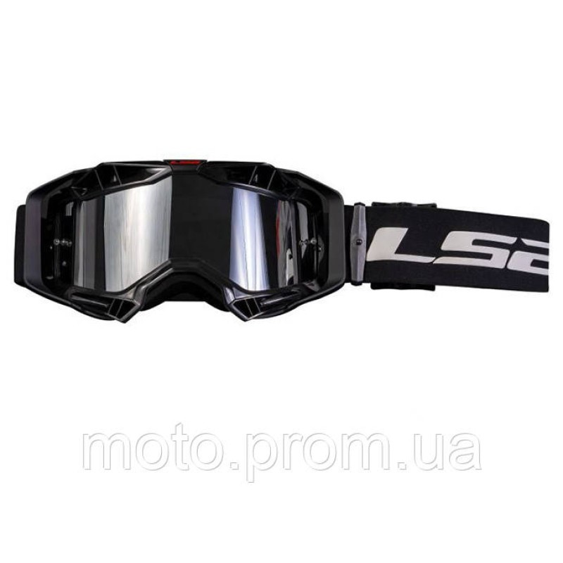 Маска кросова LS2 AURA PRO Black Mirror Lens