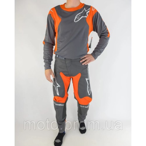 Мотокостюм Alpinestars Racer Hoen Grey/Orange 32/M