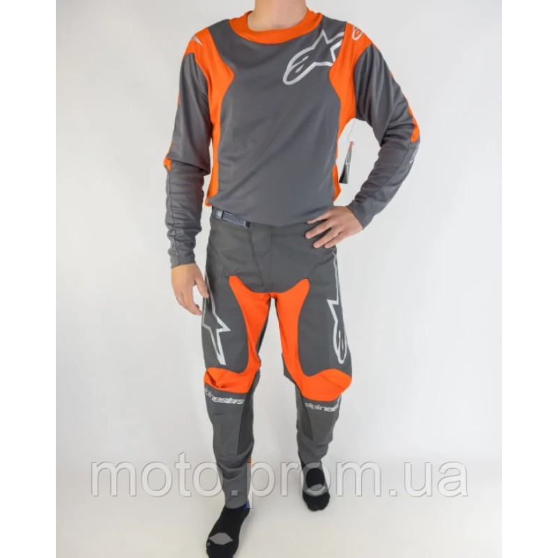 Мотокостюм Alpinestars Racer Hoen Grey/Orange 32/M
