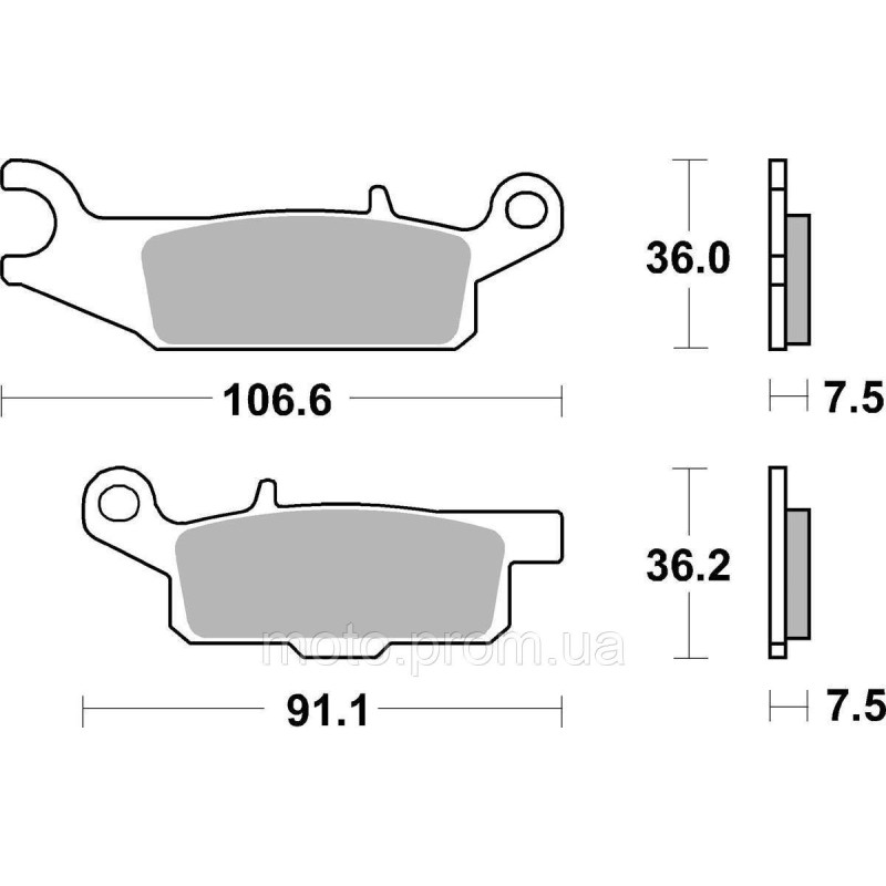 Гальмівні колодки SBS Sport Brake Pads, Sinter/Carbon