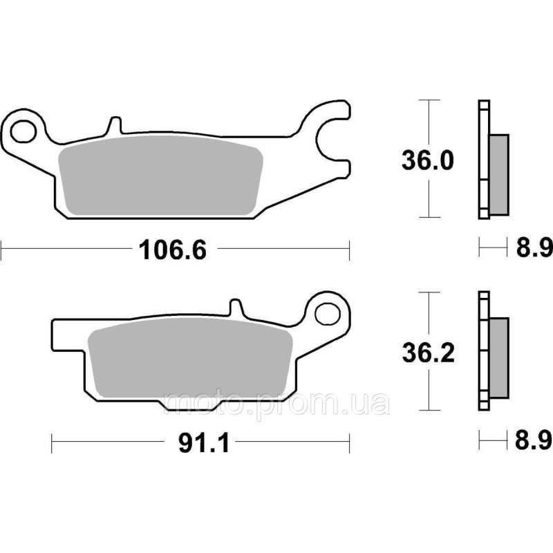 Гальмівні колодки SBS Sport Brake Pads, Sinter/Carbon