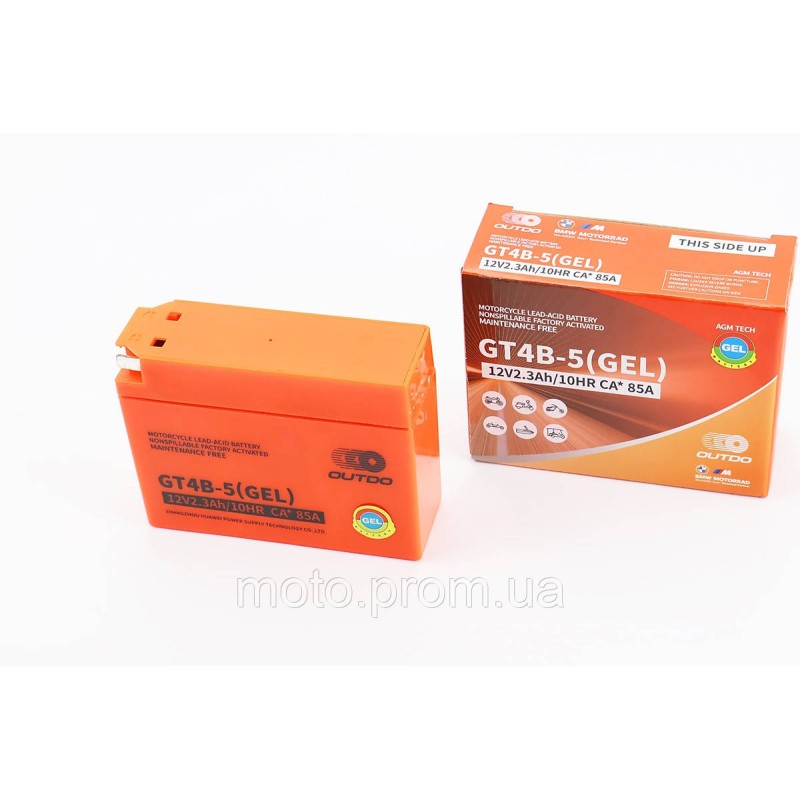Акумулятор 12V2,3Ah GT4B-5 GEL (L115*W39*H87mm)