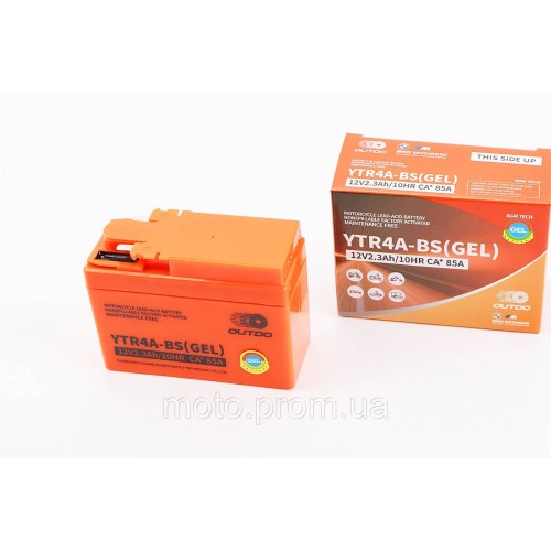 Акумулятор 12V2,3Ah YTR4A-BS GEL (L115*W49*H85mm) 