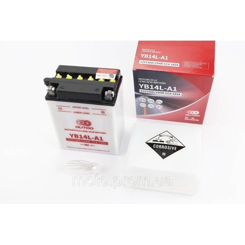 Акумулятор 12V14Аh YB14L-A1 кислотний (L134*W89*H166mm)