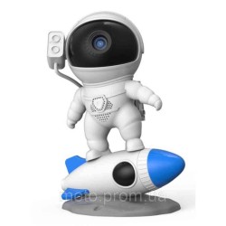 Проєктор астронавт на ракеті 23см, USB, 13 зображень космоса 1/18