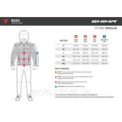 Мотокуртка Shima Rush 2.0 Black XXXXL