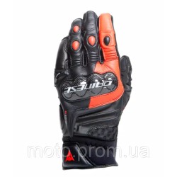 Моторукавички Dainese CARBON 4 SHORT Leather Black Red L Моторукавички Dainese CARBON 4 SHORT Leather Black Red L