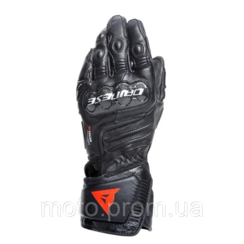 Моторукавички Dainese CARBON 4 LONG LEATHER Black M