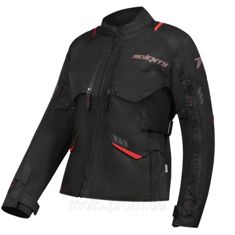Мотокуртка Seventy JT67 Tanami Black Red XXXL
