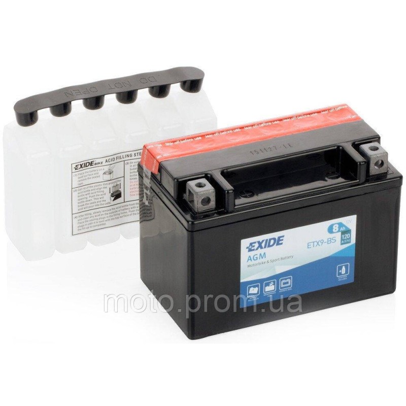 АКБ EXIDE ETX9-BS = YTX9-BS