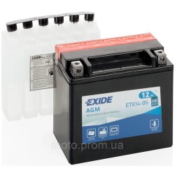 АКБ EXIDE YTX14-BS = ETX14-BS