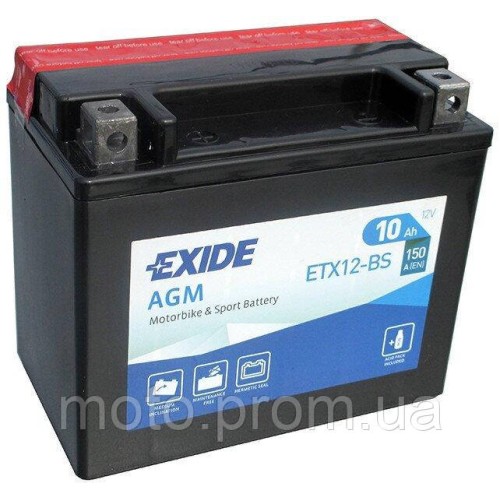 АКБ EXIDE YTX12-BS = ETX12-BS
